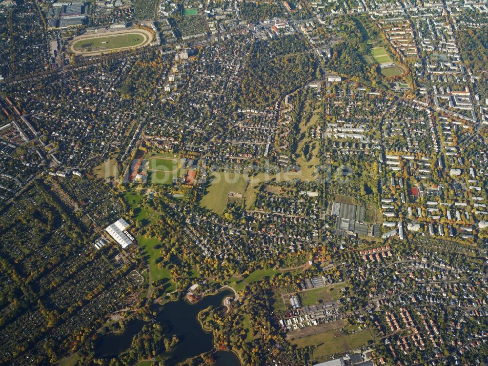 Berlin von oben - Stadtteil Mariendorf im Stadtgebiet in Berlin