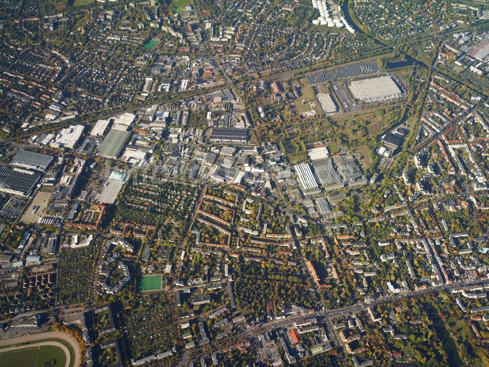 Berlin aus der Vogelperspektive: Stadtteil Mariendorf im Stadtgebiet in Berlin