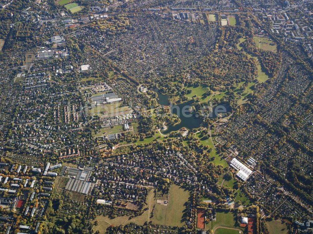 Luftbild Berlin - Stadtteil Mariendorf im Stadtgebiet in Berlin