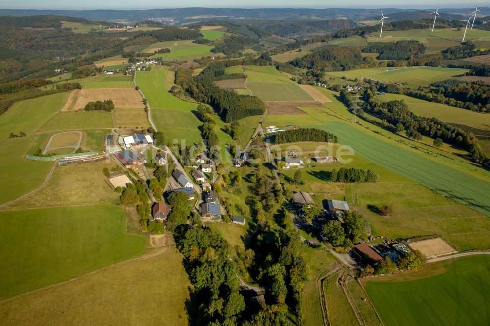 Meschede aus der Vogelperspektive: Stadtteil Mosebolle in Meschede im Bundesland Nordrhein-Westfalen