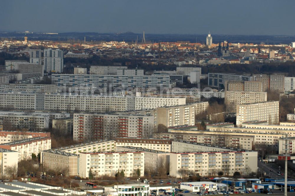 Luftbild Halle / Saale - Stadtteil Neustadt in Halle an der Saale in Sachsen-Anhalt