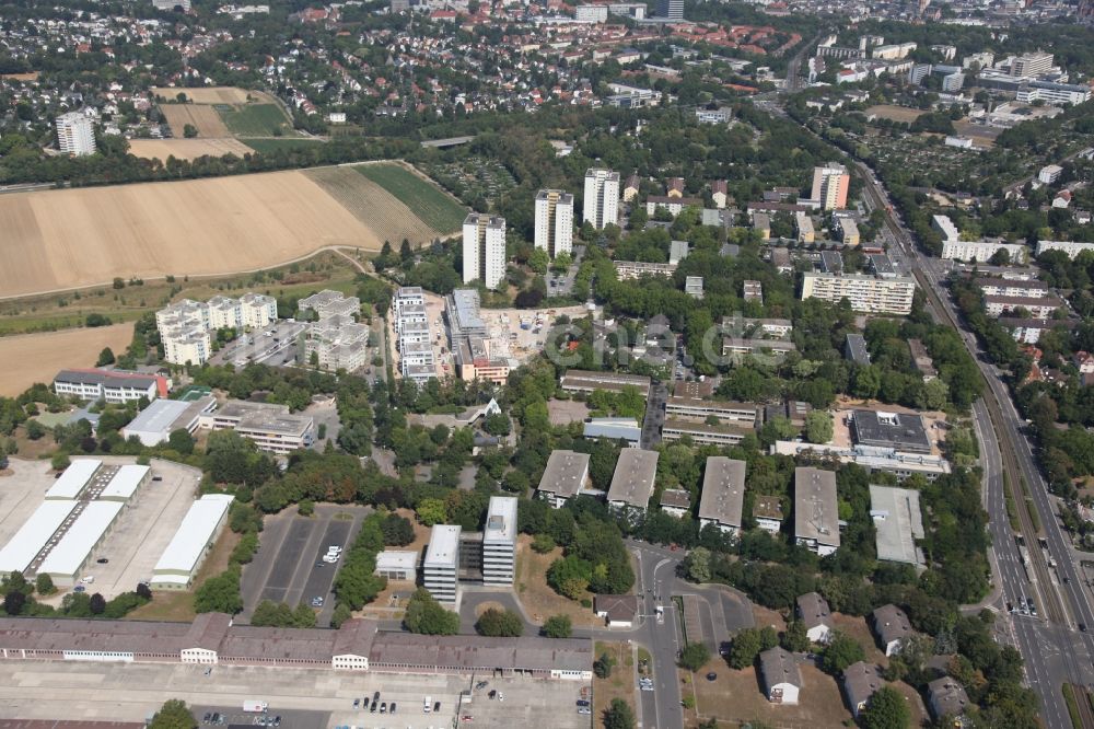 Mainz aus der Vogelperspektive: Stadtteil Oberstadt im Stadtgebiet in Mainz im Bundesland Rheinland-Pfalz