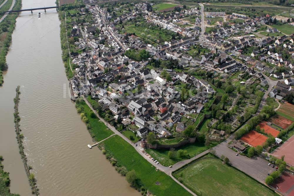 Trier von oben - Stadtteil Pfalzel in Trier im Bundesland Rheinland-Pfalz