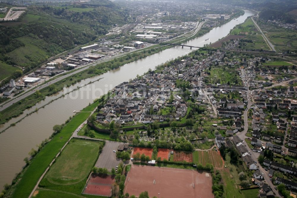 Trier aus der Vogelperspektive: Stadtteil Pfalzel in Trier im Bundesland Rheinland-Pfalz