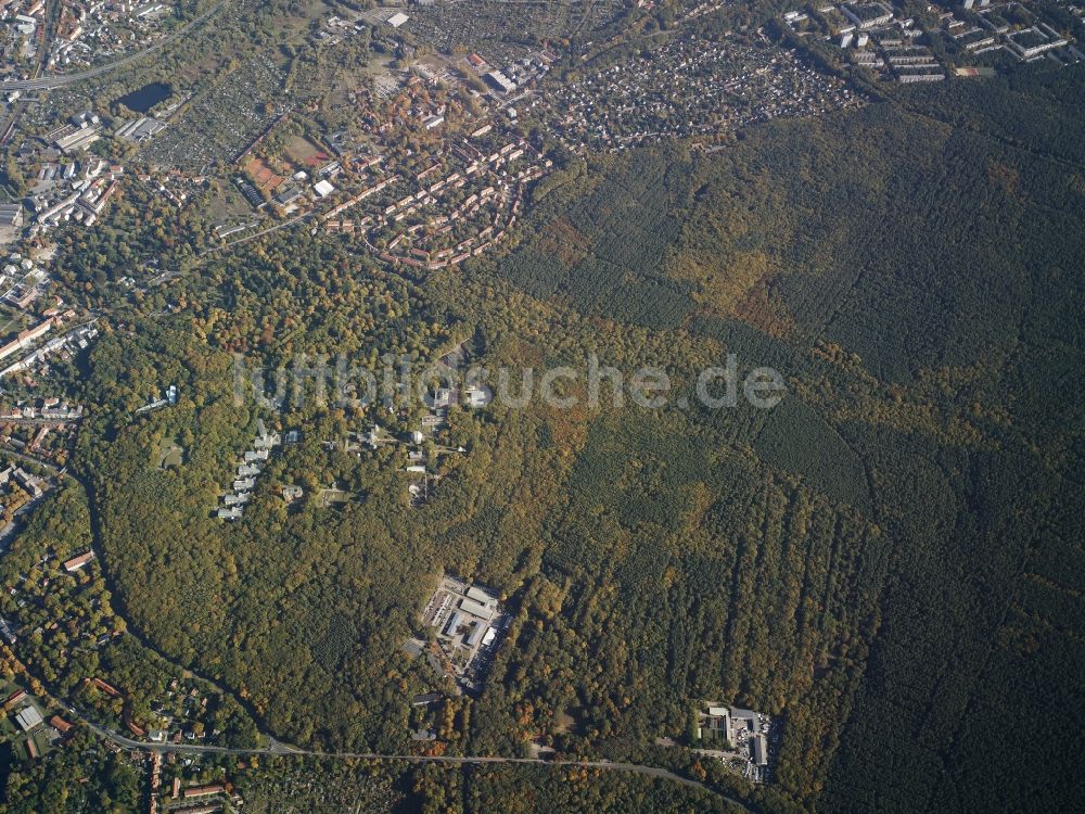 Luftaufnahme Potsdam - Stadtteil Potsdam Süd und angrenzendes Waldgebiet im Stadtgebiet in Potsdam im Bundesland Brandenburg