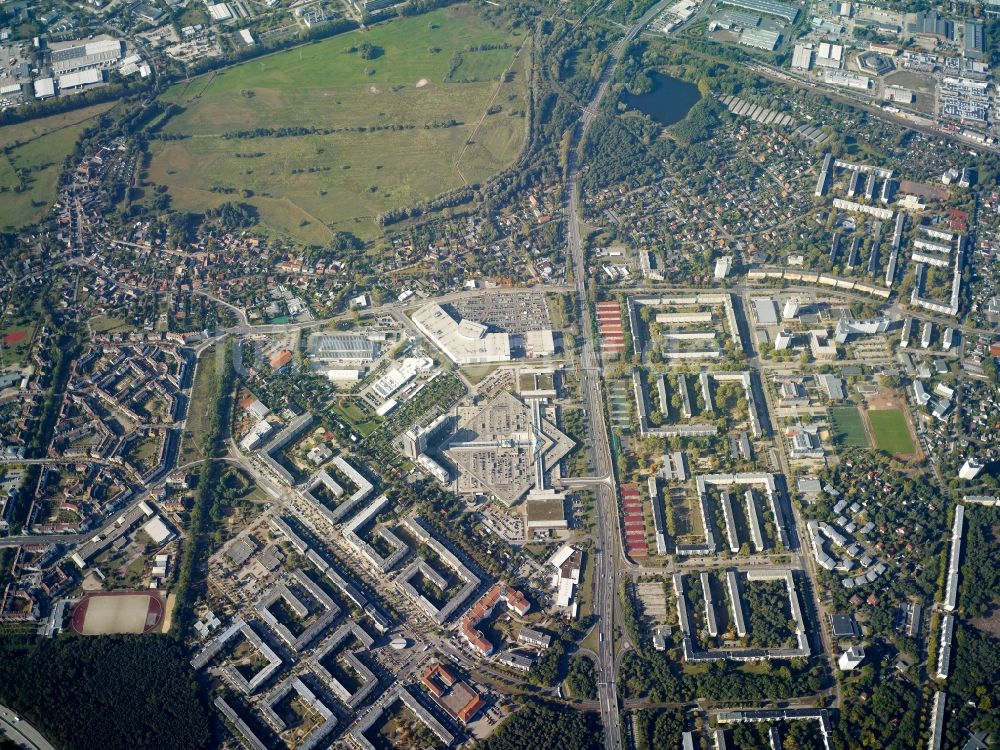 Luftaufnahme Potsdam - Stadtteil Potsdam Südost im Stadtgebiet in Potsdam im Bundesland Brandenburg