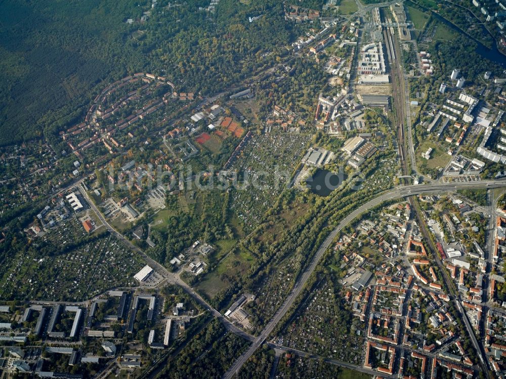 Luftbild Potsdam - Stadtteil Potsdam Süd im Stadtgebiet in Potsdam im Bundesland Brandenburg