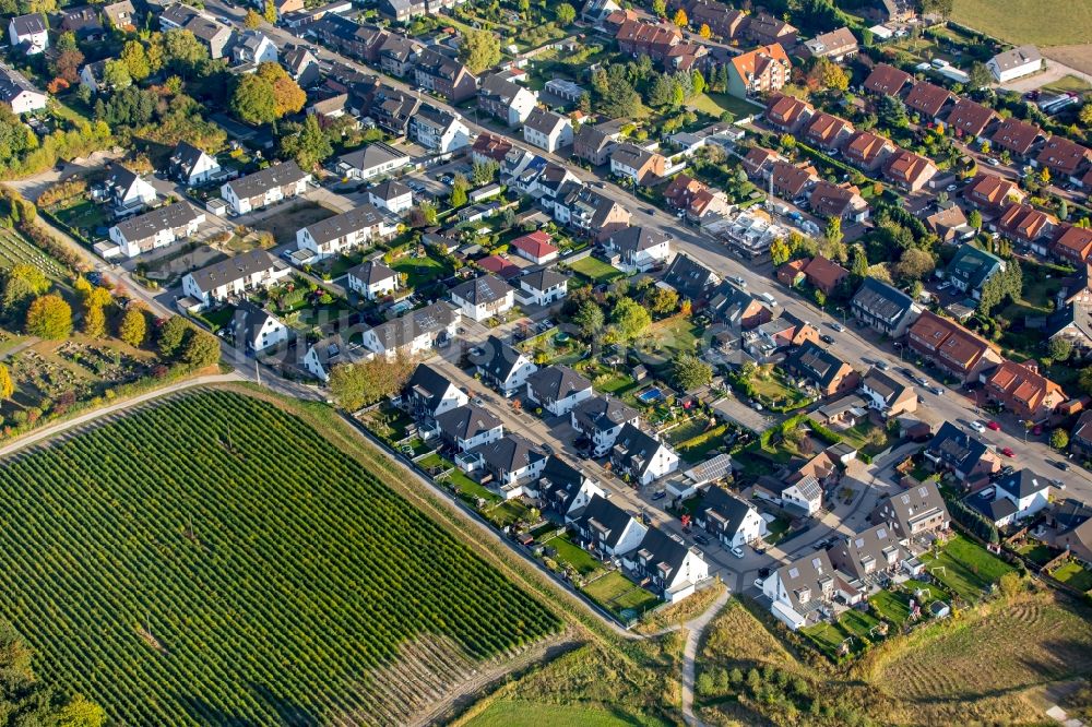 Luftaufnahme Gladbeck - Stadtteil Rentfort im Stadtgebiet in Gladbeck im Bundesland Nordrhein-Westfalen