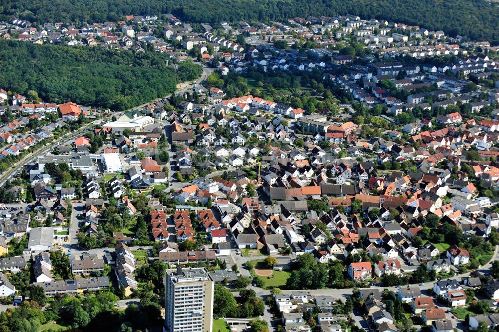 Rüsselsheim aus der Vogelperspektive: Stadtteil Rüsselsheim-Königstädten