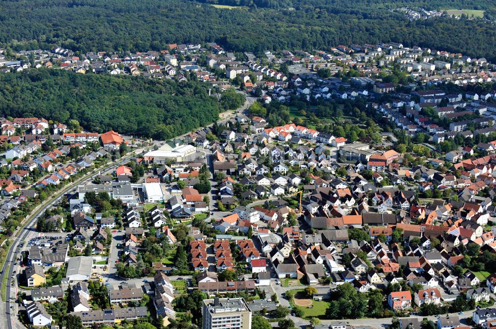 Luftbild Rüsselsheim - Stadtteil Rüsselsheim-Königstädten