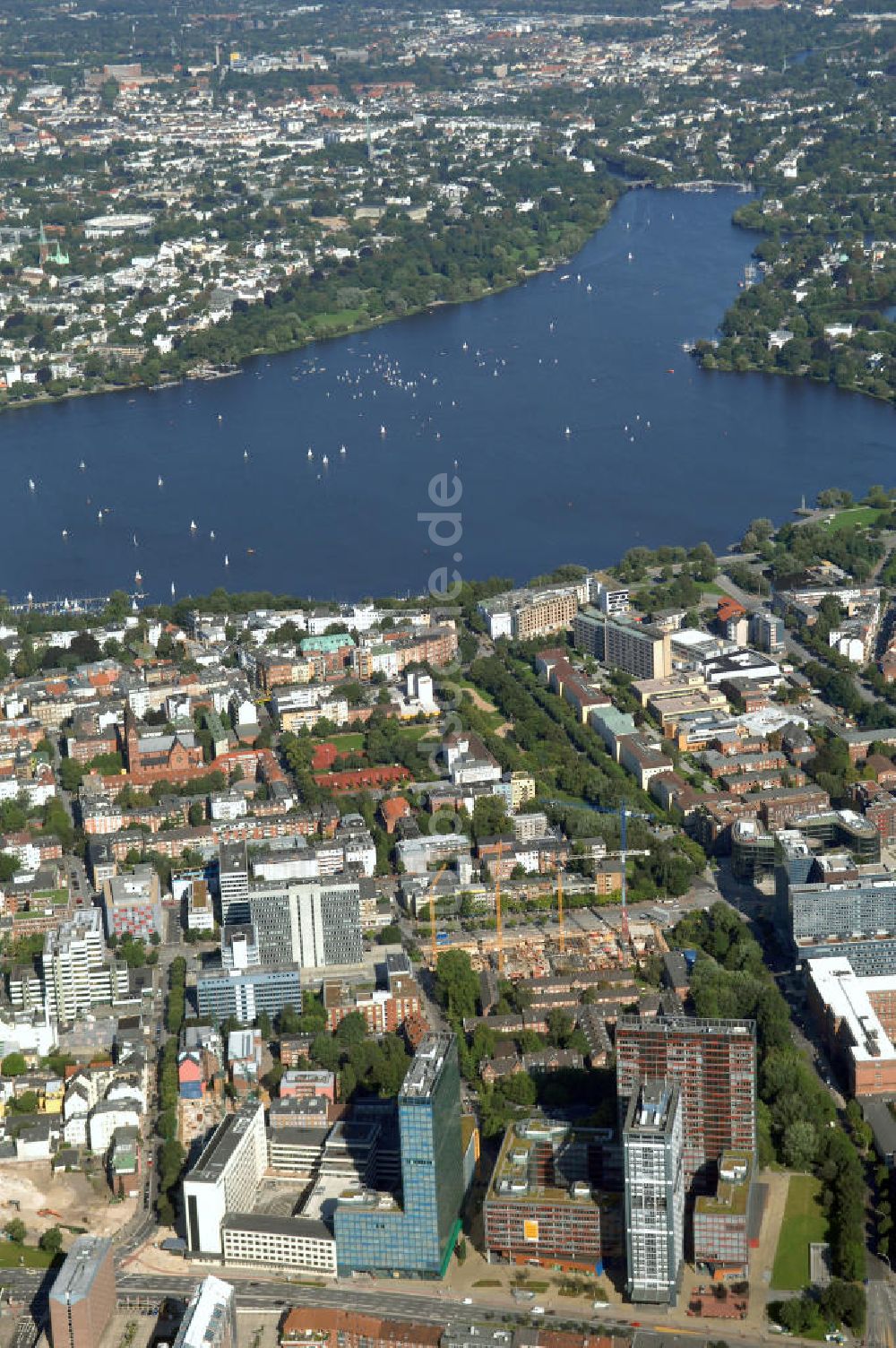 Hamburg aus der Vogelperspektive: Stadtteil Sankt Georg in Hamburg