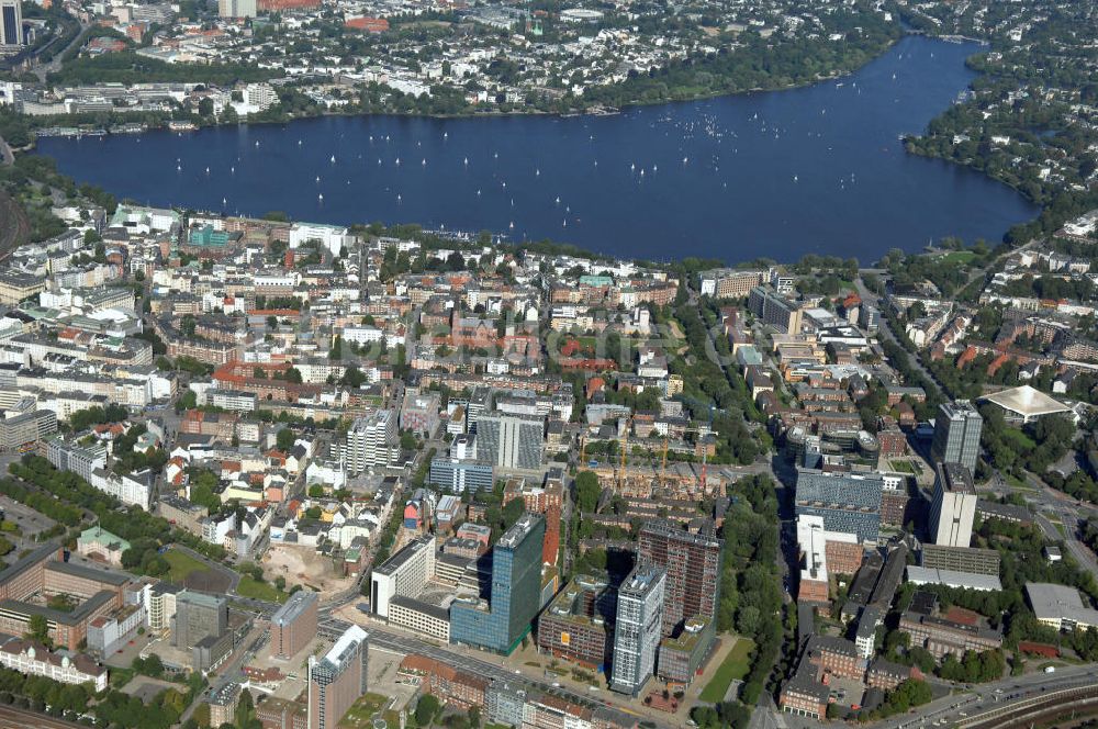 Luftaufnahme Hamburg - Stadtteil Sankt Georg in Hamburg