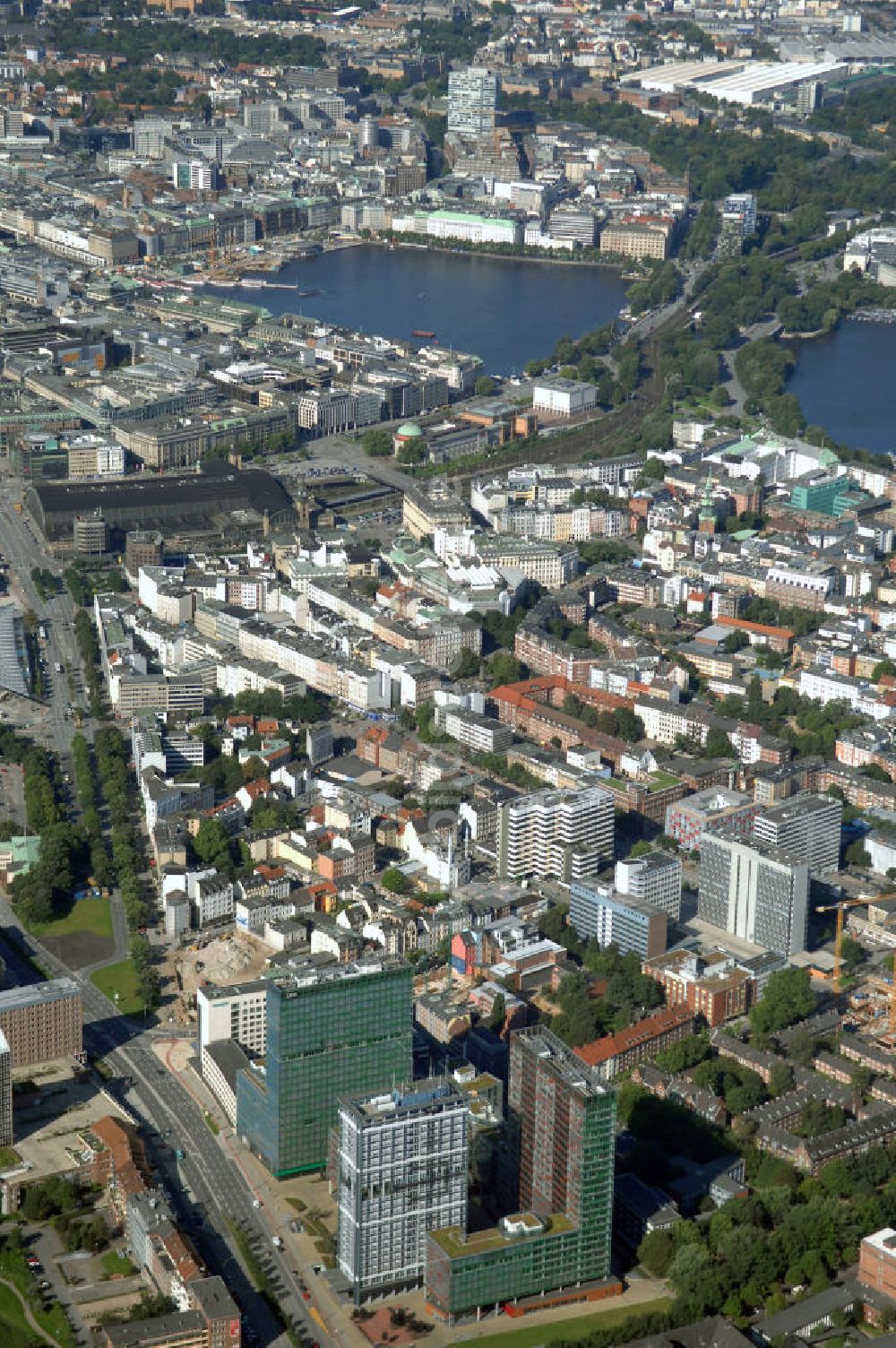 Luftbild Hamburg - Stadtteil Sankt Georg in Hamburg