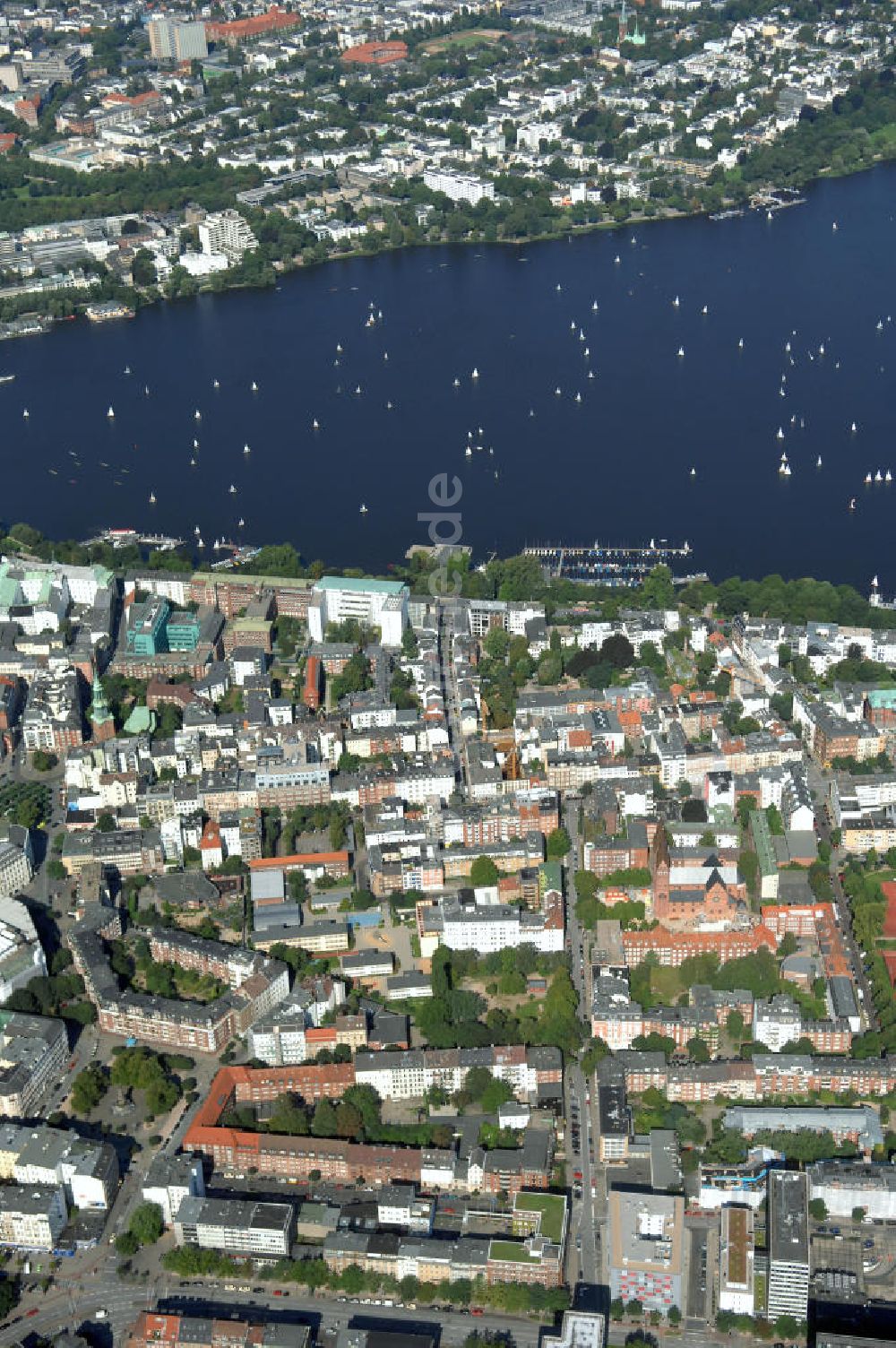 Hamburg aus der Vogelperspektive: Stadtteil Sankt Georg Hamburg