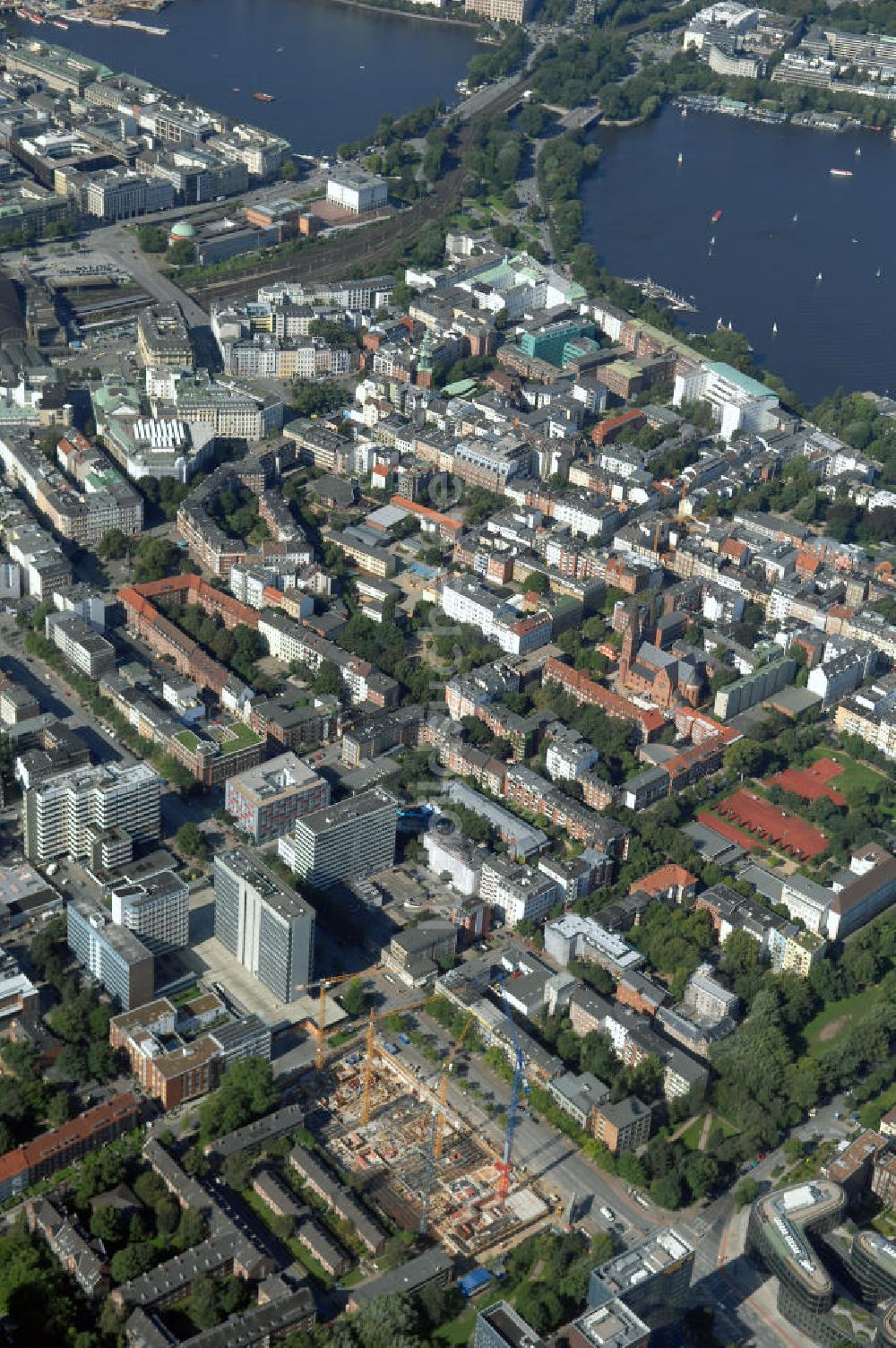 Luftbild Hamburg - Stadtteil Sankt Georg Hamburg