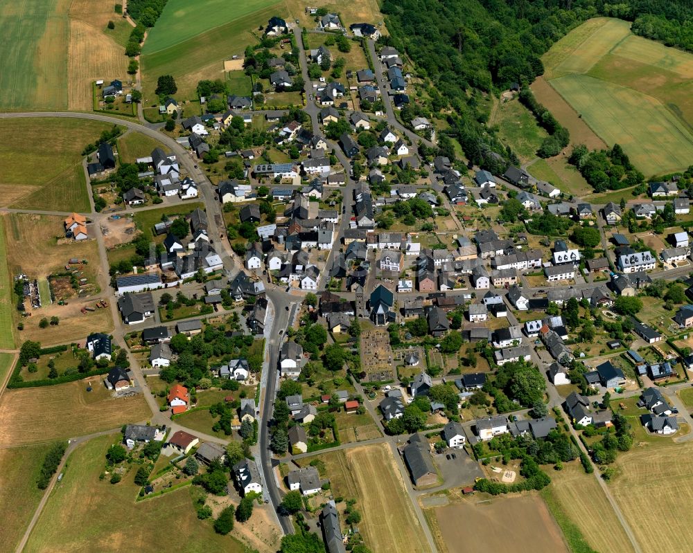 Bad Bertrich OT Kennfus von oben - Stadtteil im Stadtgebiet in Bad Bertrich OT Kennfus im Bundesland Rheinland-Pfalz