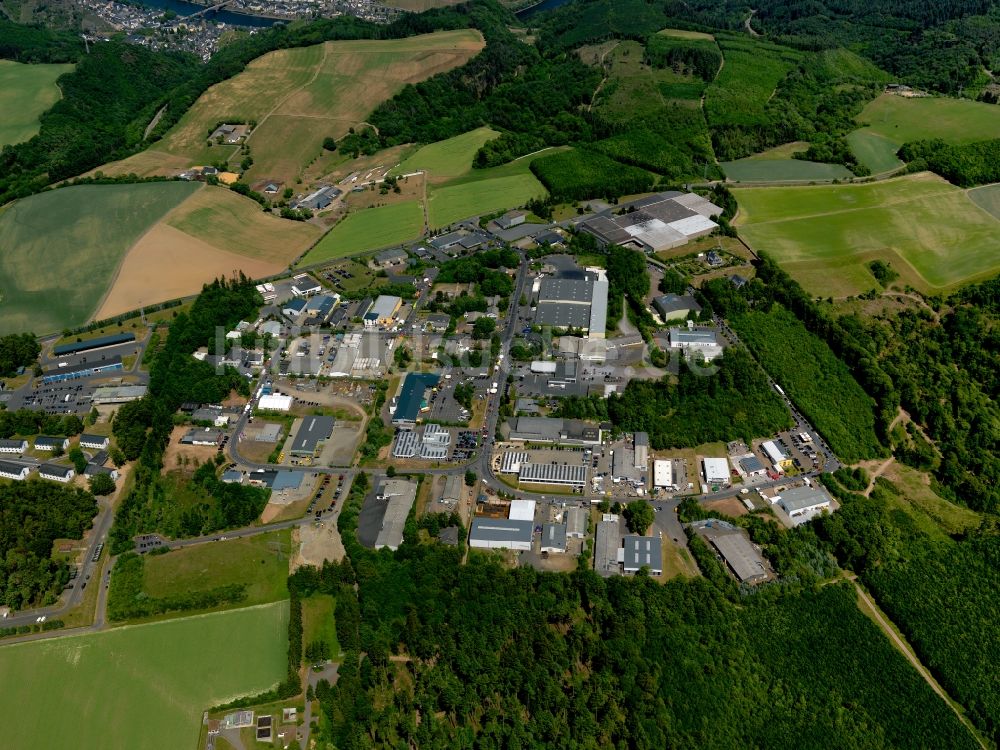 Cochem, Brauheck aus der Vogelperspektive: Stadtteil im Stadtgebiet in Cochem, Brauheck im Bundesland Rheinland-Pfalz