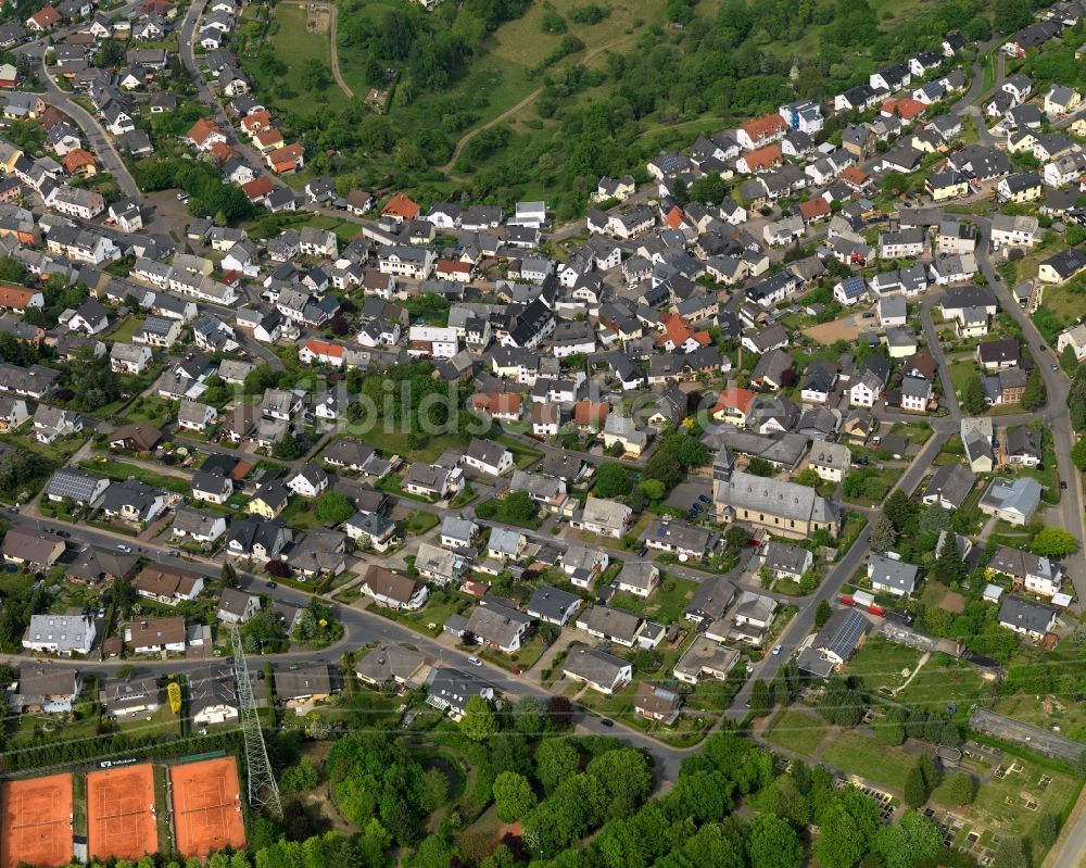 Eitelborn von oben - Stadtteil im Stadtgebiet in Eitelborn im Bundesland Rheinland-Pfalz