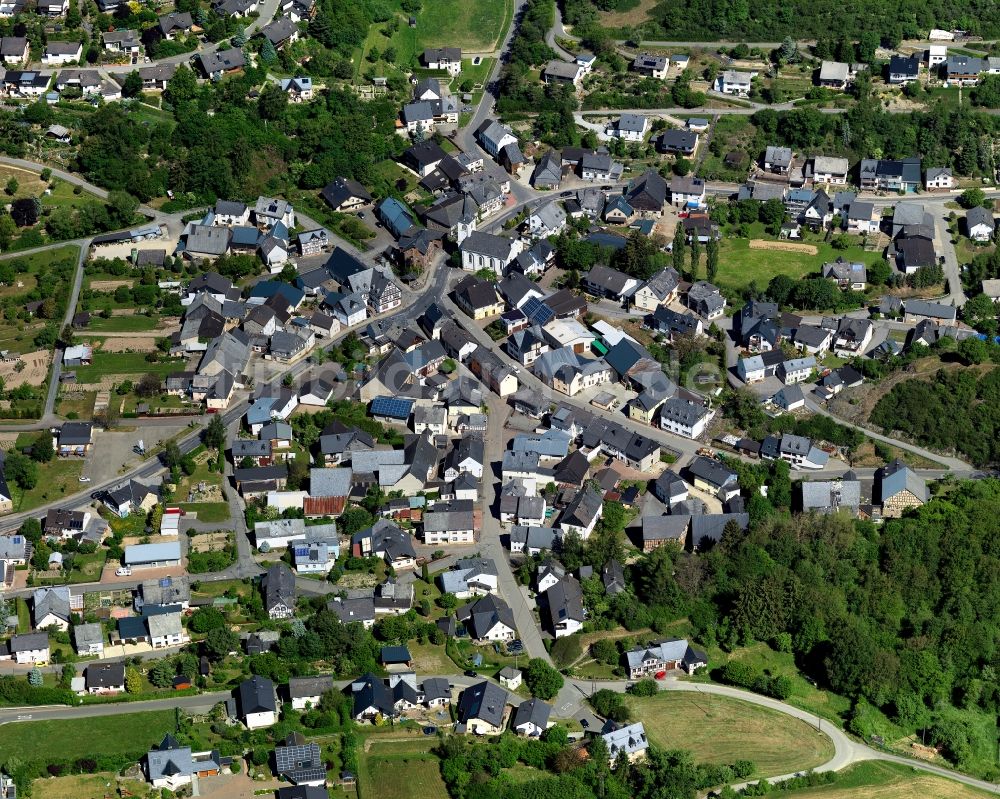 Mengerschied von oben - Stadtteil im Stadtgebiet in Mengerschied im Bundesland Rheinland-Pfalz