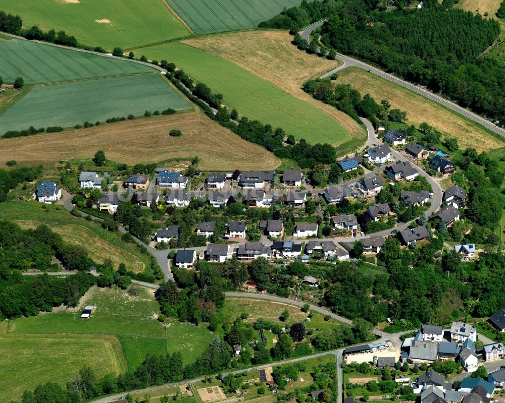 Mengerschied aus der Vogelperspektive: Stadtteil im Stadtgebiet in Mengerschied im Bundesland Rheinland-Pfalz