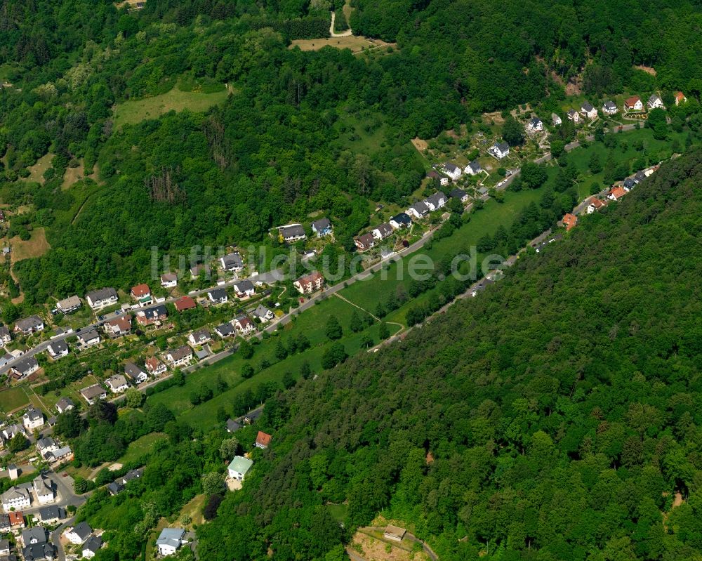 Luftaufnahme Nassau - Stadtteil im Stadtgebiet in Nassau im Bundesland Rheinland-Pfalz