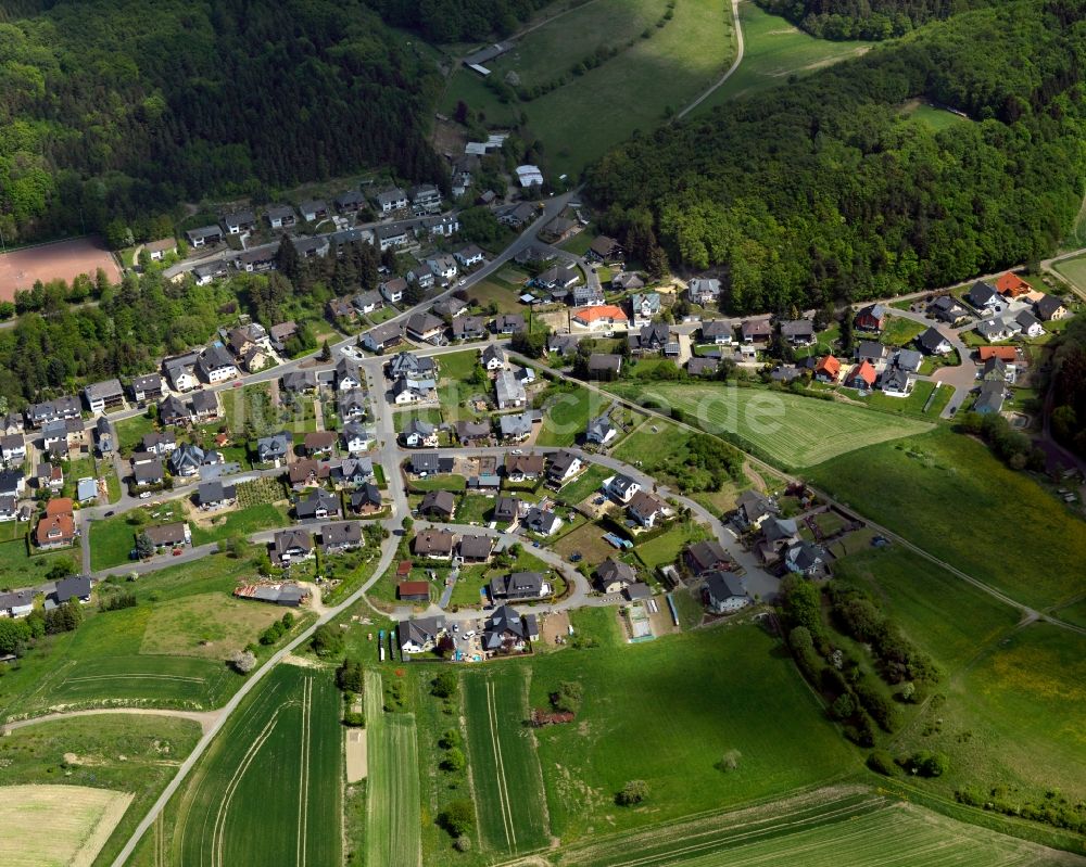 Rieden aus der Vogelperspektive: Stadtteil im Stadtgebiet in Rieden im Bundesland Rheinland-Pfalz