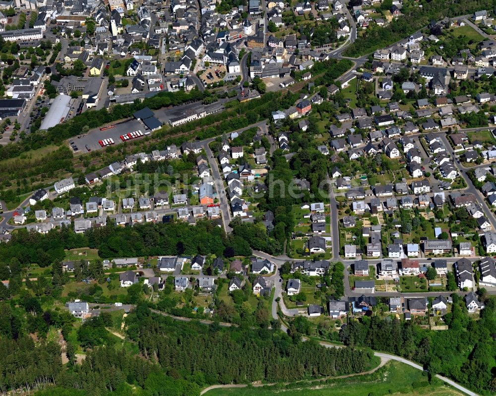 Luftbild Simmern (Hunsrück) - Stadtteil im Stadtgebiet in Simmern (Hunsrück) im Bundesland Rheinland-Pfalz