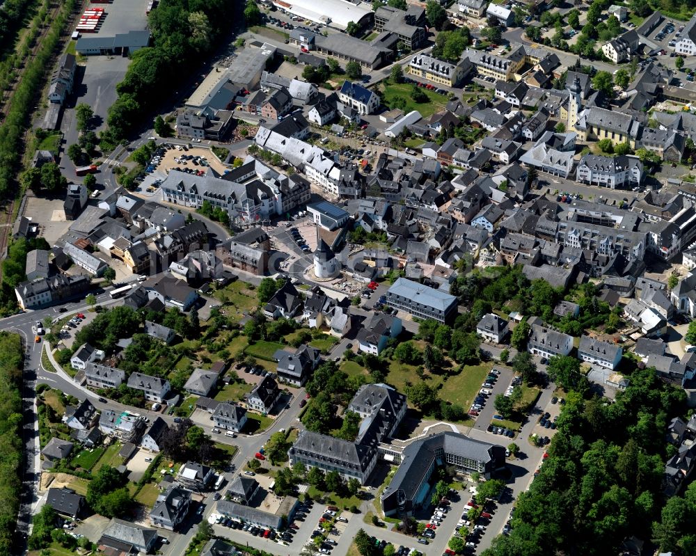 Luftaufnahme Simmern (Hunsrück) - Stadtteil im Stadtgebiet in Simmern (Hunsrück) im Bundesland Rheinland-Pfalz