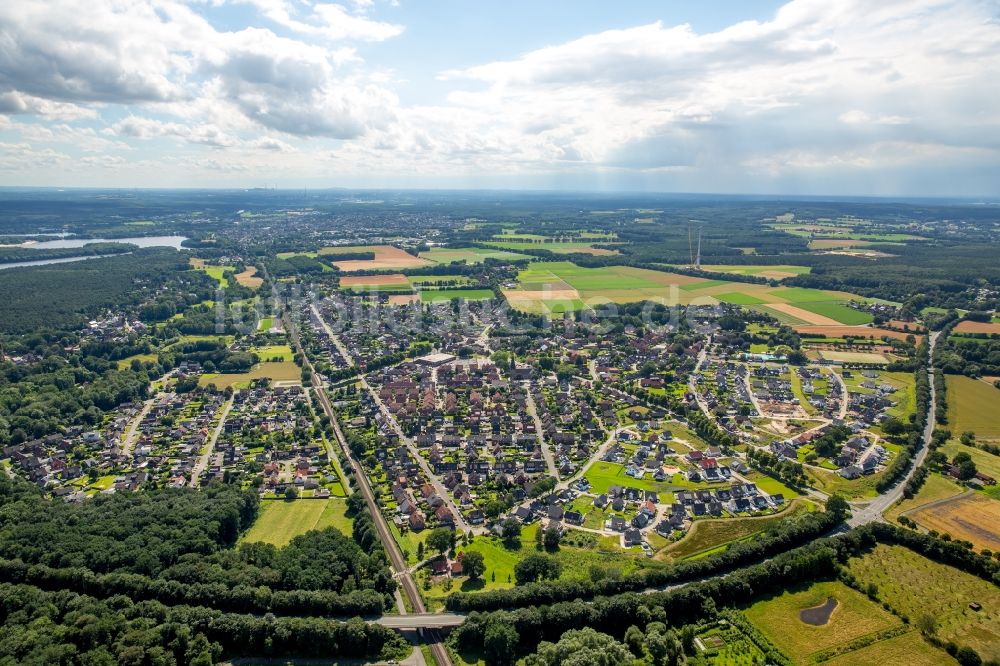 Luftbild Haltern am See - Stadtteil Sythen im Stadtgebiet in Haltern am See im Bundesland Nordrhein-Westfalen