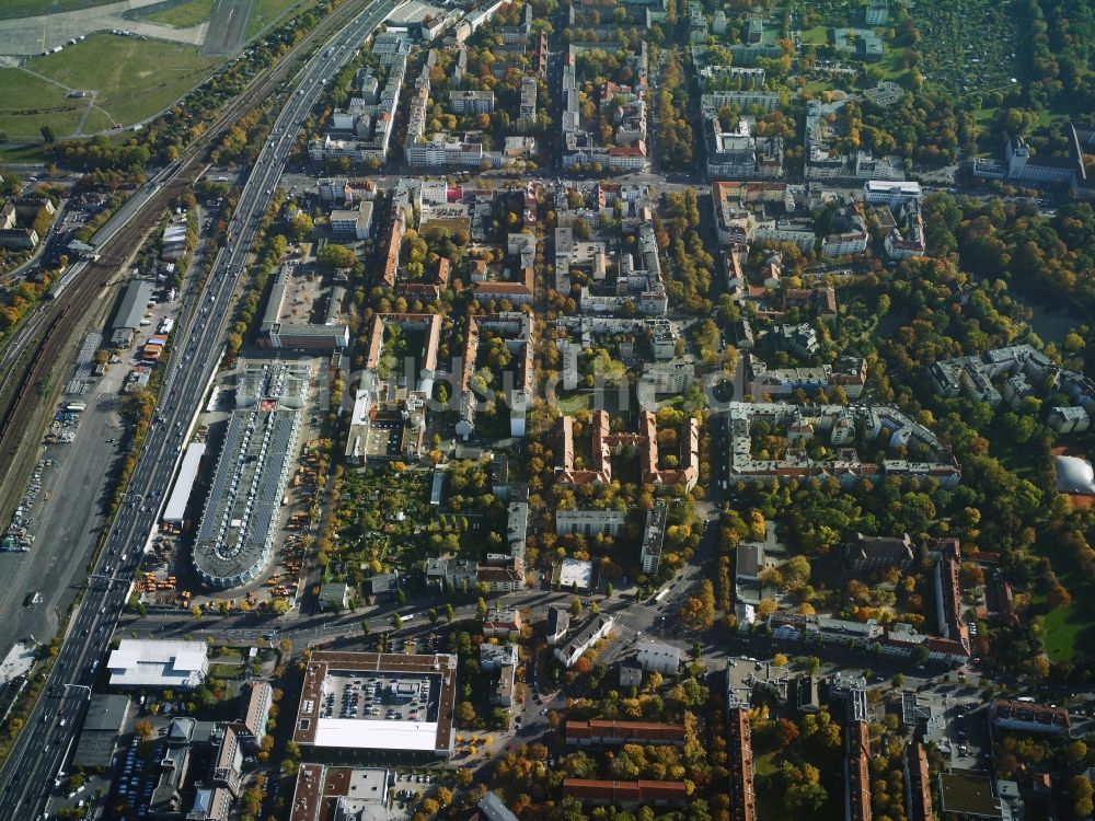 Luftaufnahme Berlin - Stadtteil Tempelhof-Schöneberg im Stadtgebiet in Berlin