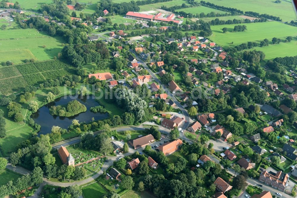 Luftbild Großefehn - Stadtteil Timmel im Stadtgebiet in Großefehn im Bundesland Niedersachsen