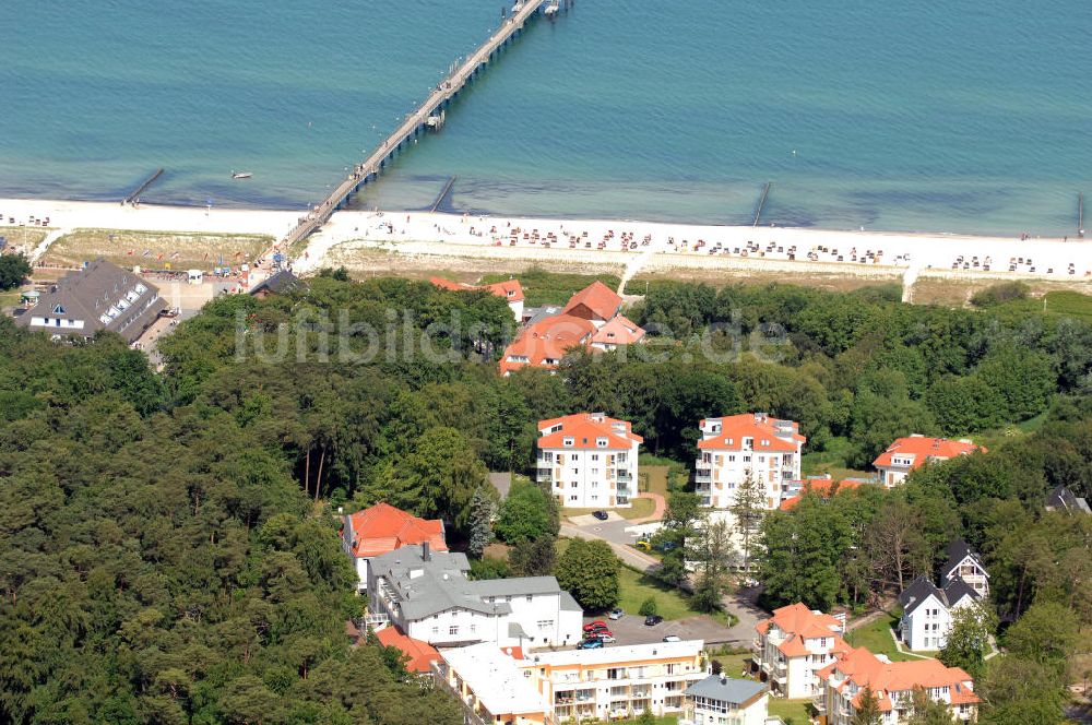 Luftaufnahme Graal-Müritz - Stadtteil und Uferpromenade in Graal-Müritz in Mecklenburg-Vorpommern