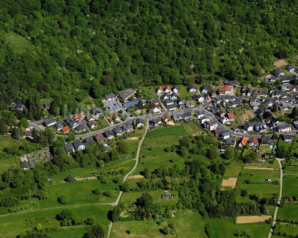 Remagen Unkelbach aus der Vogelperspektive: Stadtteil Unkelbach in Remagen im Bundesland Rheinland-Pfalz