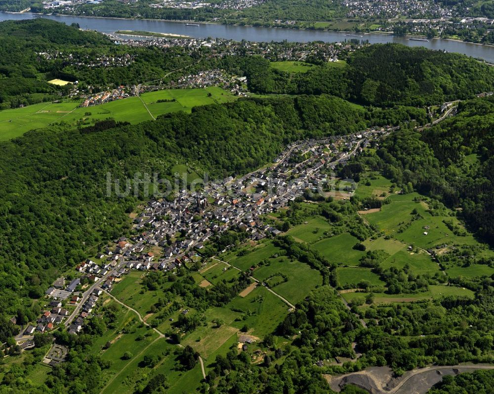 Luftbild Remagen Unkelbach - Stadtteil Unkelbach in Remagen im Bundesland Rheinland-Pfalz