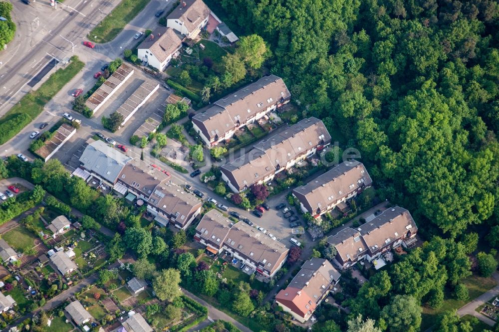 Luftbild Mannheim - Stadtteil Waldlichtung im Ortsteil Pfingstberg in Mannheim im Bundesland Baden-Württemberg, Deutschland