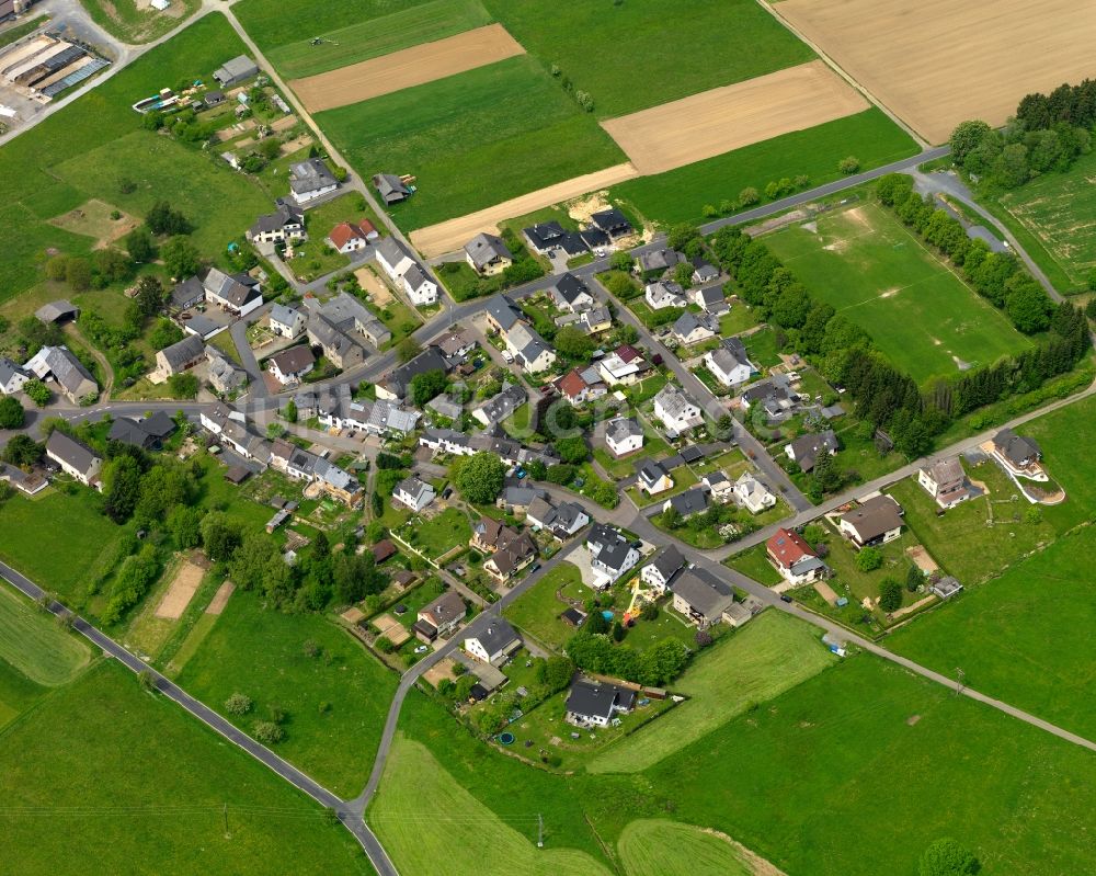 Weidenhahn von oben - Stadtteil in Weidenhahn im Bundesland Rheinland-Pfalz