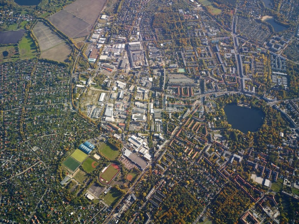 Luftbild Berlin Weißensee - Stadtteil Weißense im Stadtgebiet in Berlin