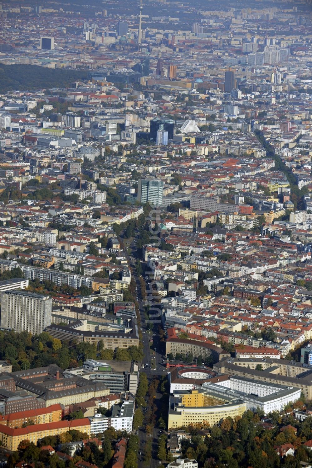 Berlin von oben - Stadtteil Wilmersdorf im Stadtgebiet in Berlin