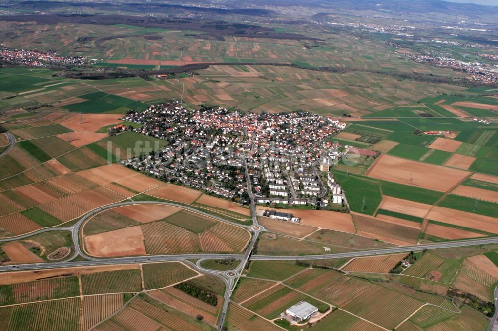 Luftbild Bad Kreuznach - Stadtteil Winzenheim in Bad Kreuznach im Bundesland Rheinland-Pfalz