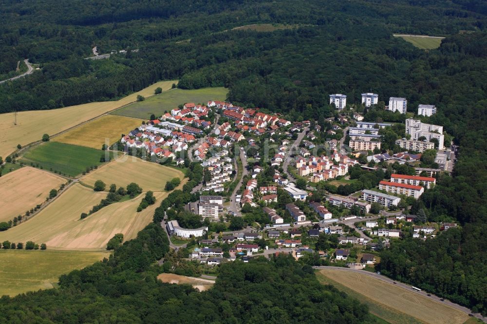 Lörrach aus der Vogelperspektive: Stadtteil und Wohngebiet Salzert im Stadtgebiet von Lörrach im Bundesland Baden-Württemberg, Deutschland