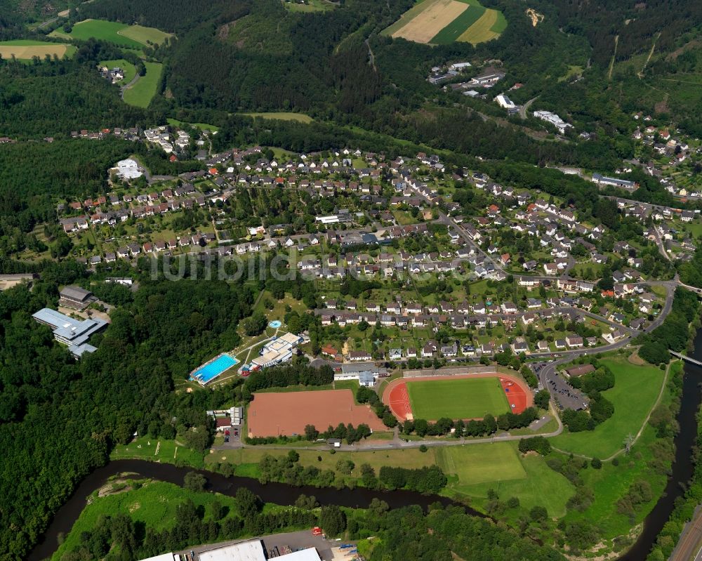 Luftbild Wissen Alserberg - Stadtteilanischt von Alserberg in Wissen im Bundesland Rheinland-Pfalz