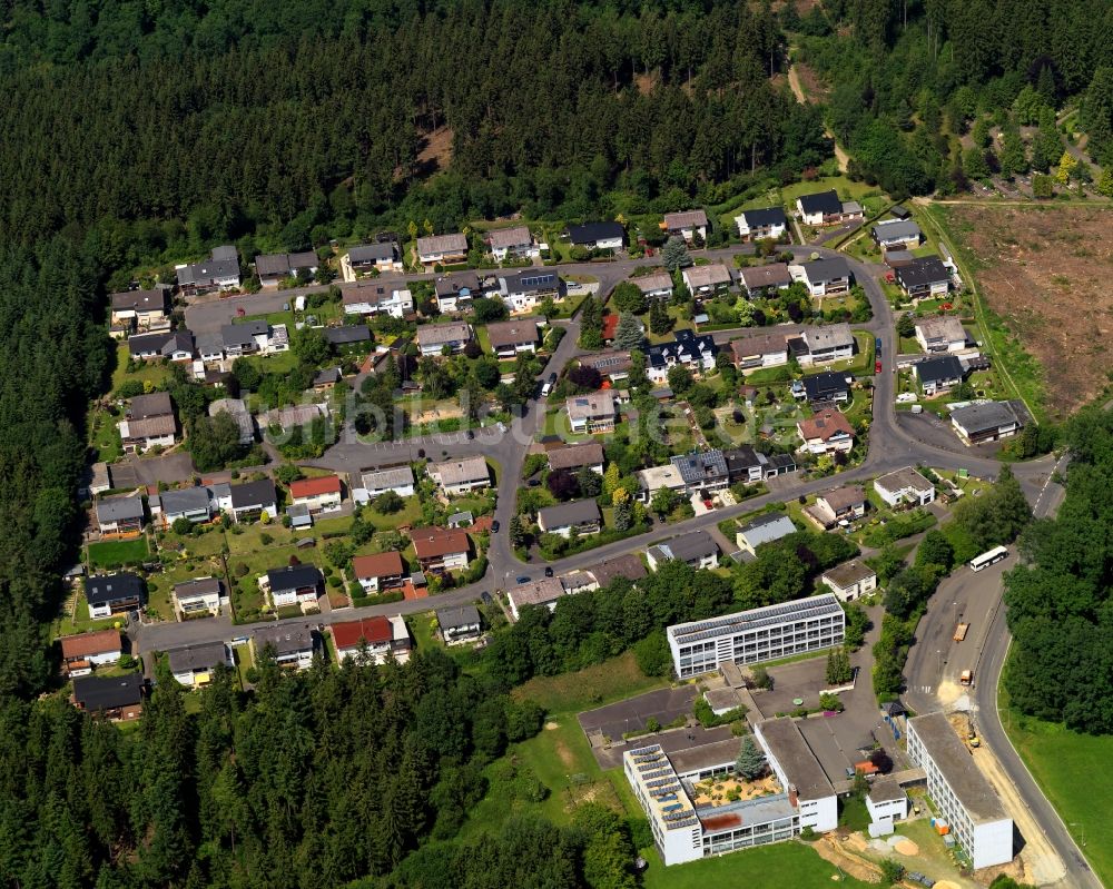 Luftaufnahme Wissen Alserberg - Stadtteilanischt von Alserberg in Wissen im Bundesland Rheinland-Pfalz