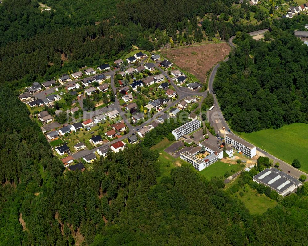 Wissen Alserberg von oben - Stadtteilanischt von Alserberg in Wissen im Bundesland Rheinland-Pfalz