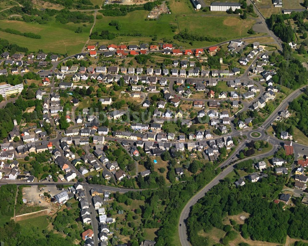 Idar-Oberstein aus der Vogelperspektive: Stadtteilansicht von Algenrodt in Idar-Oberstein im Bundesland Rheinland-Pfalz