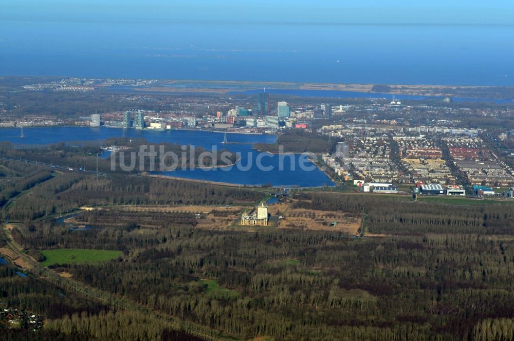 Luftbild Almere - Stadtteilansicht von Almere in der Provinz Flevoland in den Niederlanden