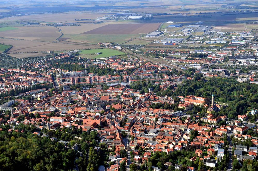 Luftaufnahme Arnstadt - Stadtteilansicht Arnstadt in Thüringen