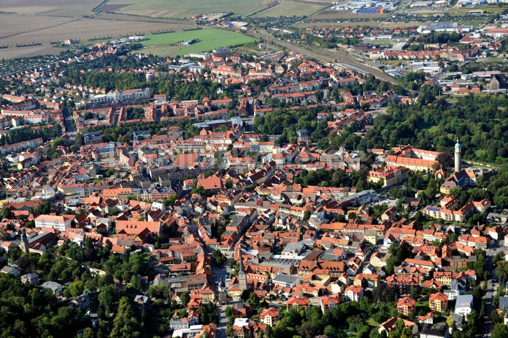 Arnstadt aus der Vogelperspektive: Stadtteilansicht Arnstadt in Thüringen