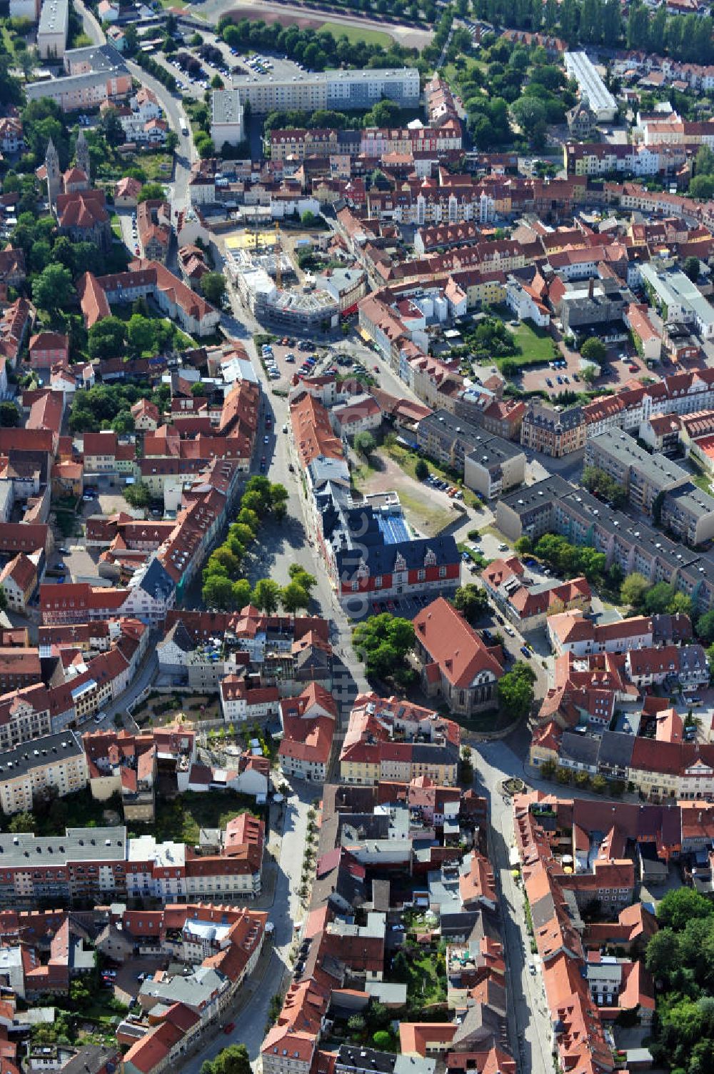 Luftbild Arnstadt - Stadtteilansicht Arnstadt in Thüringen