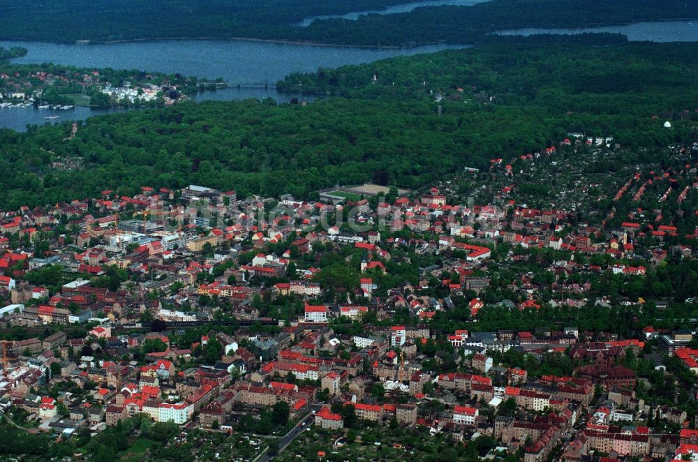 Luftaufnahme Potsdam Babelsberg - Stadtteilansicht von Babelsberg in Potsdam im Bundesland Brandenburg