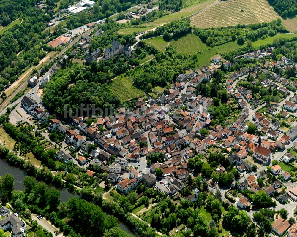 Luftbild Bad Münster am Stein-Ebernburg - Stadtteilansicht von Bad Münster am Stein-Ebernburg im Bundesland Rheinland-Pfalz